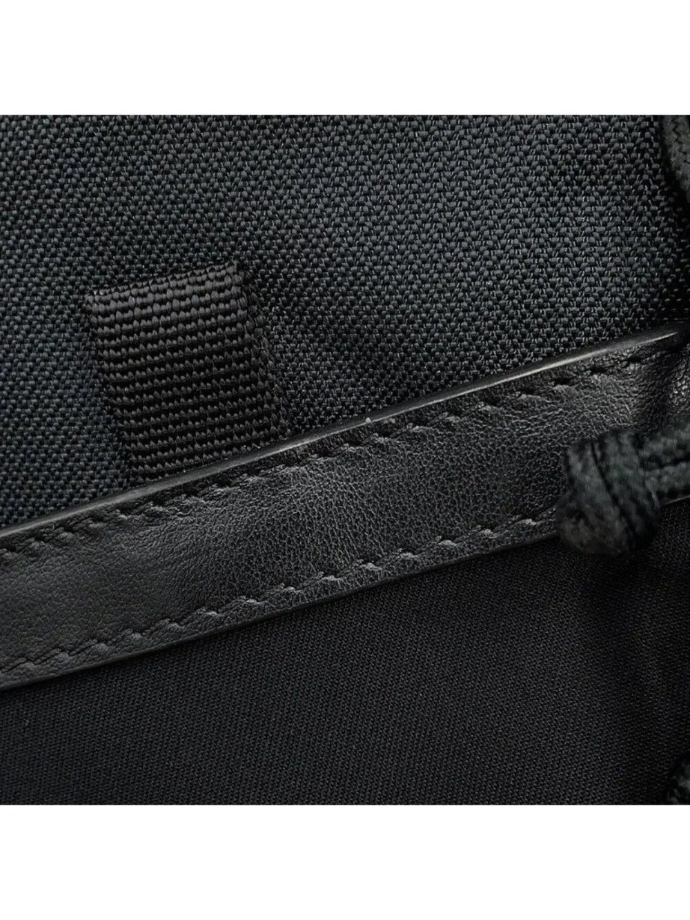 Dior Shoulder Bag Nylon Leather Mystery Lunch Collaboration Black